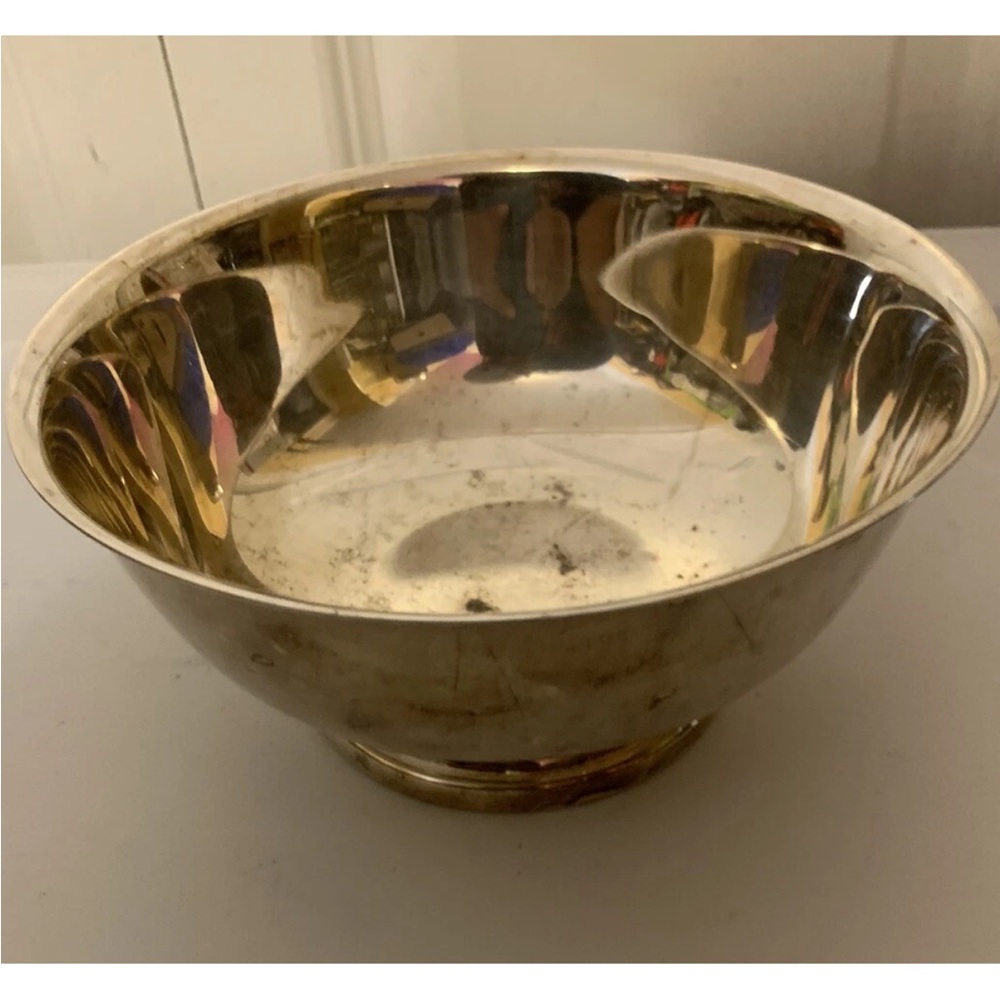 Vintage Gorham EP Shimmering Silverplate Serveware Bowl‎ marked E.P. YC779 6”